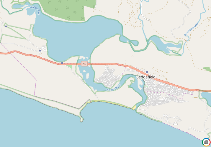 Map location of The Island